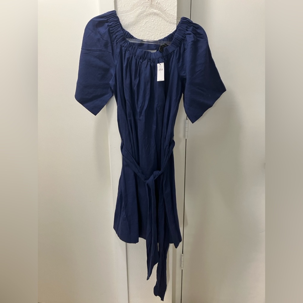Banana Republic Navy Belted dress - Picture 2 of 5